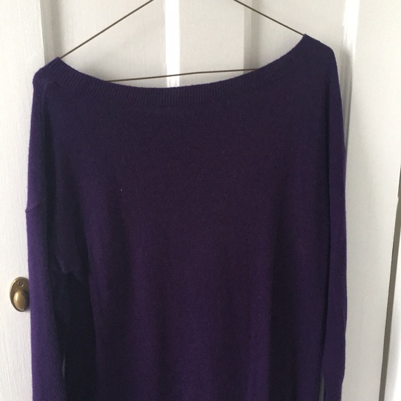 J.Crew boatneck purple sweater dress - Picture 6 of 6